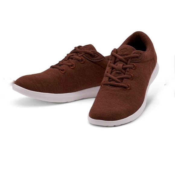 Merinos Lace Ups Sneakers Brown Merino Wool-10 - Picture 1 of 9